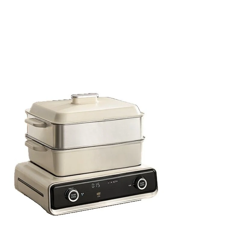 

Multifunctional cooking pot, grilling and shabu integrated household electric hot pot, barbecue and barbecue pot