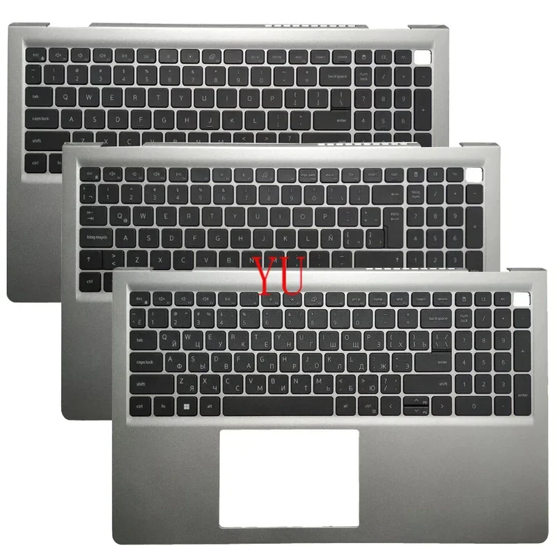 New US/UK/Latin/Russian Keyboard For Dell Inspiron 15 3510 3511 3515 With Palmrest Upper Cover Case 0HRHC5 00GTPK