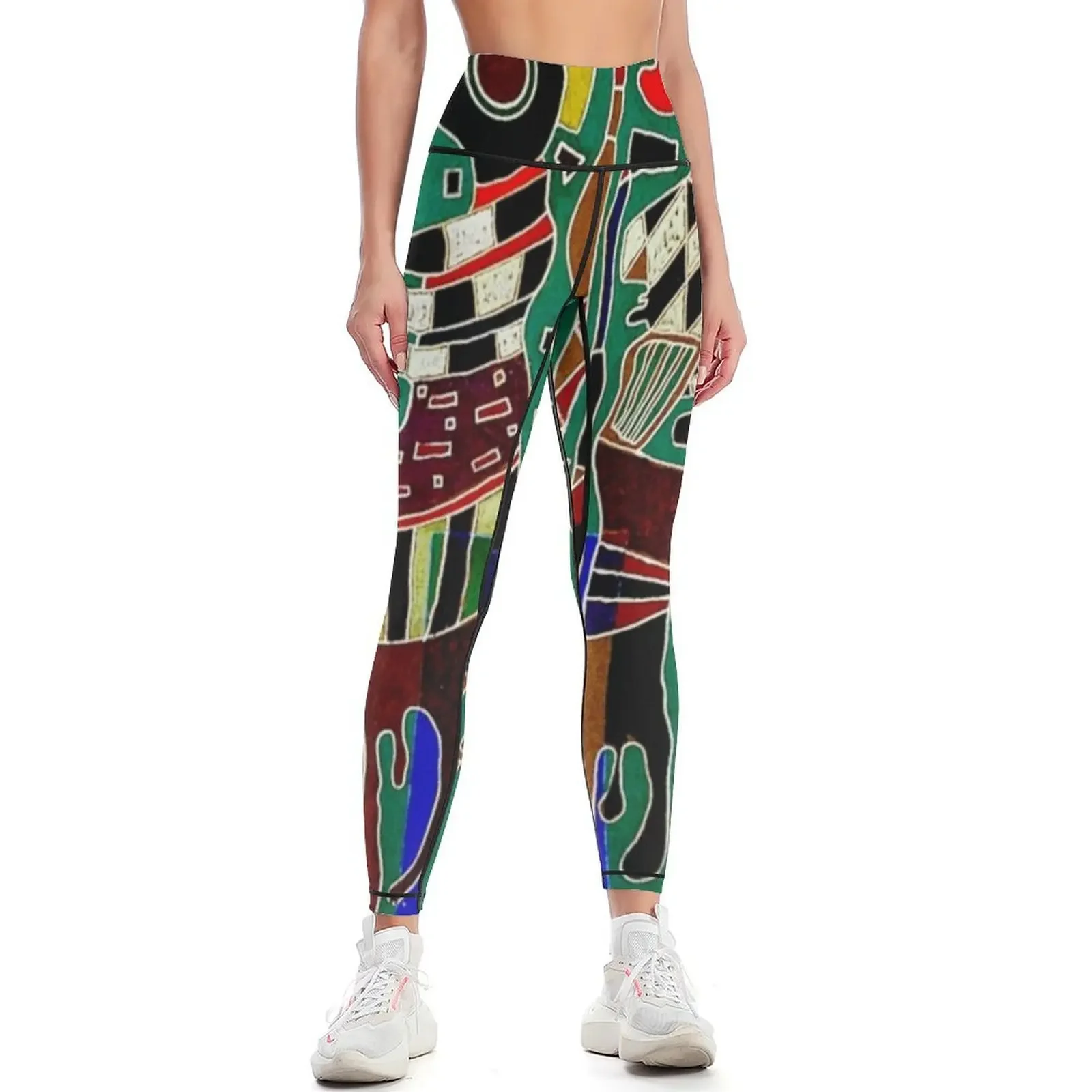 

Kandinsky | "Four Figures on Three Squares" | "4 figuren auf 3 quadraten" Leggings sport legging joggers for Womens Leggings