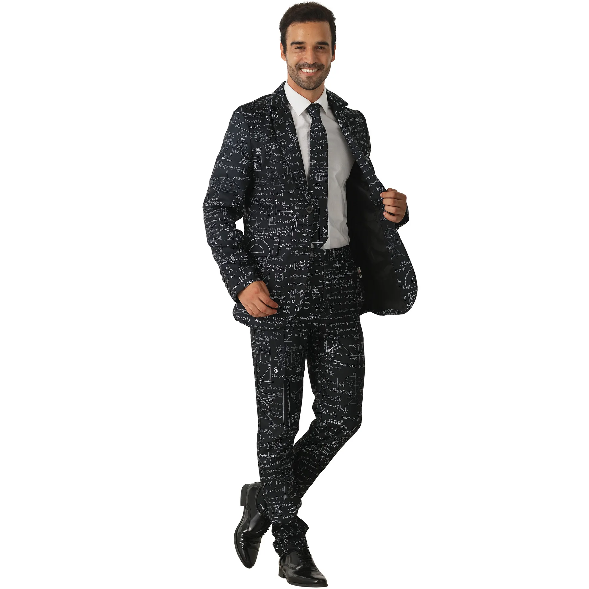 

wm66Cross-border supply of holiday suits, black and white formal pattern personalized suit manufacturers