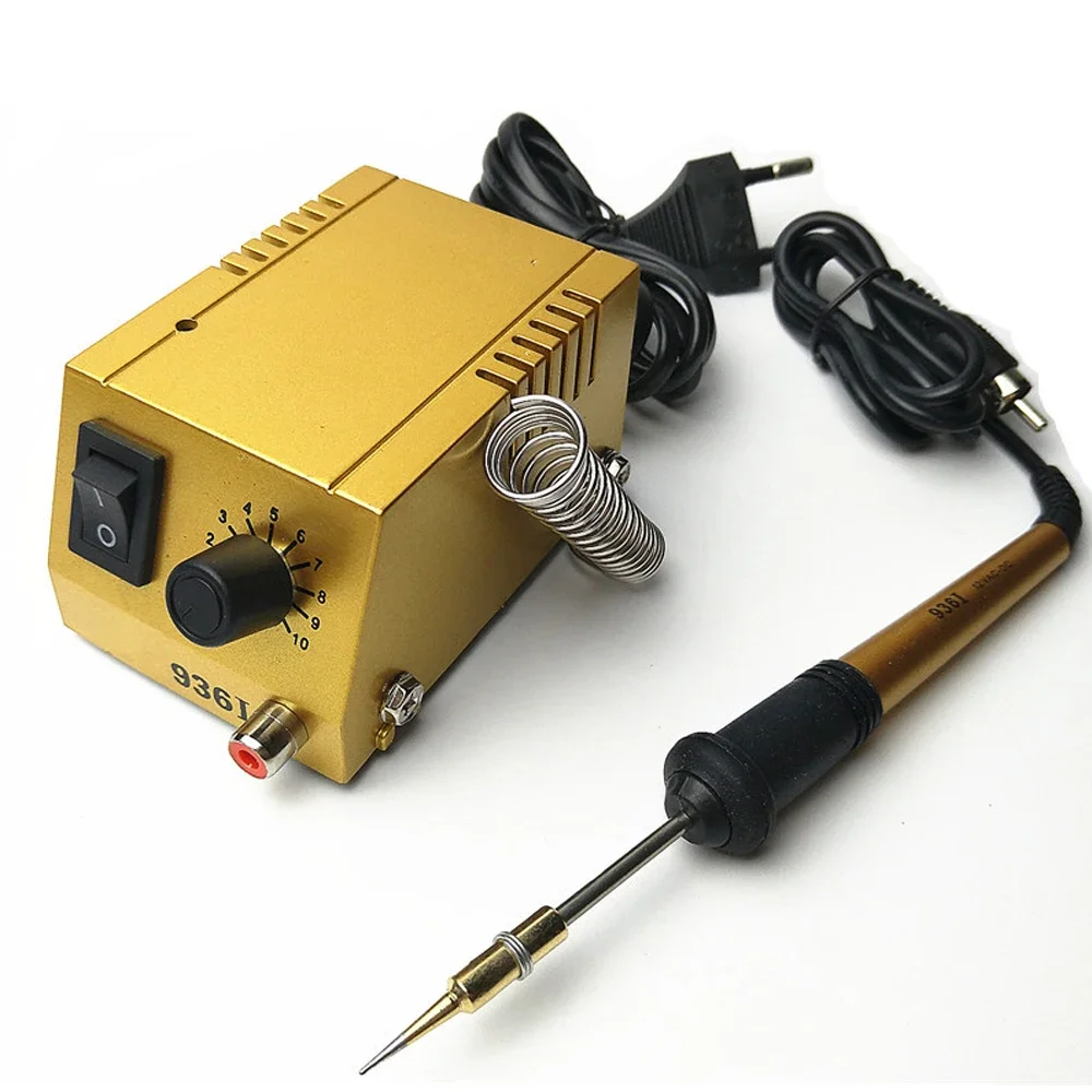 10 Gear Mini Soldering Station for Electric Welding Equipment Portable Holder with Iron Adjustable 50-450 °C Lead-free