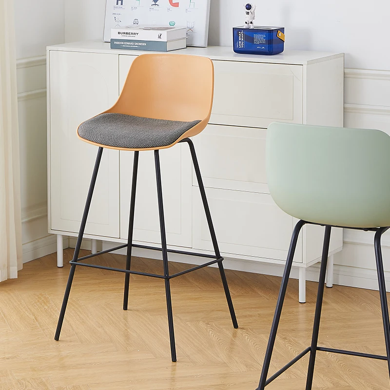 

Modern Commercial Bar Stool Minimalist Unique Designer Ergonomic Bar Stools Ergonomic Orange Sgabello Cucina Alto Home Furniture