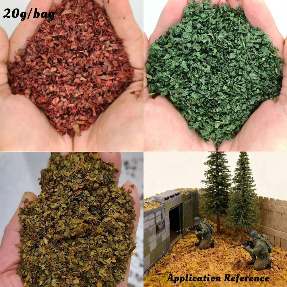 Modèle de feuilles tombantes miniatures, bricolage, feuilles d'arbre réalistes pour miniature de base/marteau de guerre/marque/paysage de jardin 20 g/sac