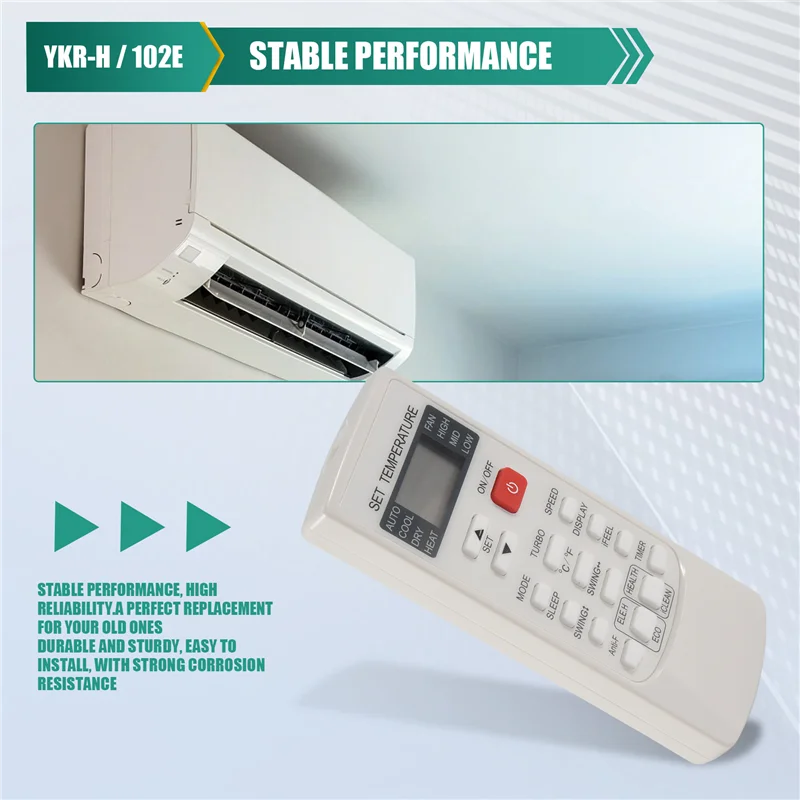 High Quality-Air Conditioning Remote Control Replacement For Aukia YKR-H/102E Feel Comfortable