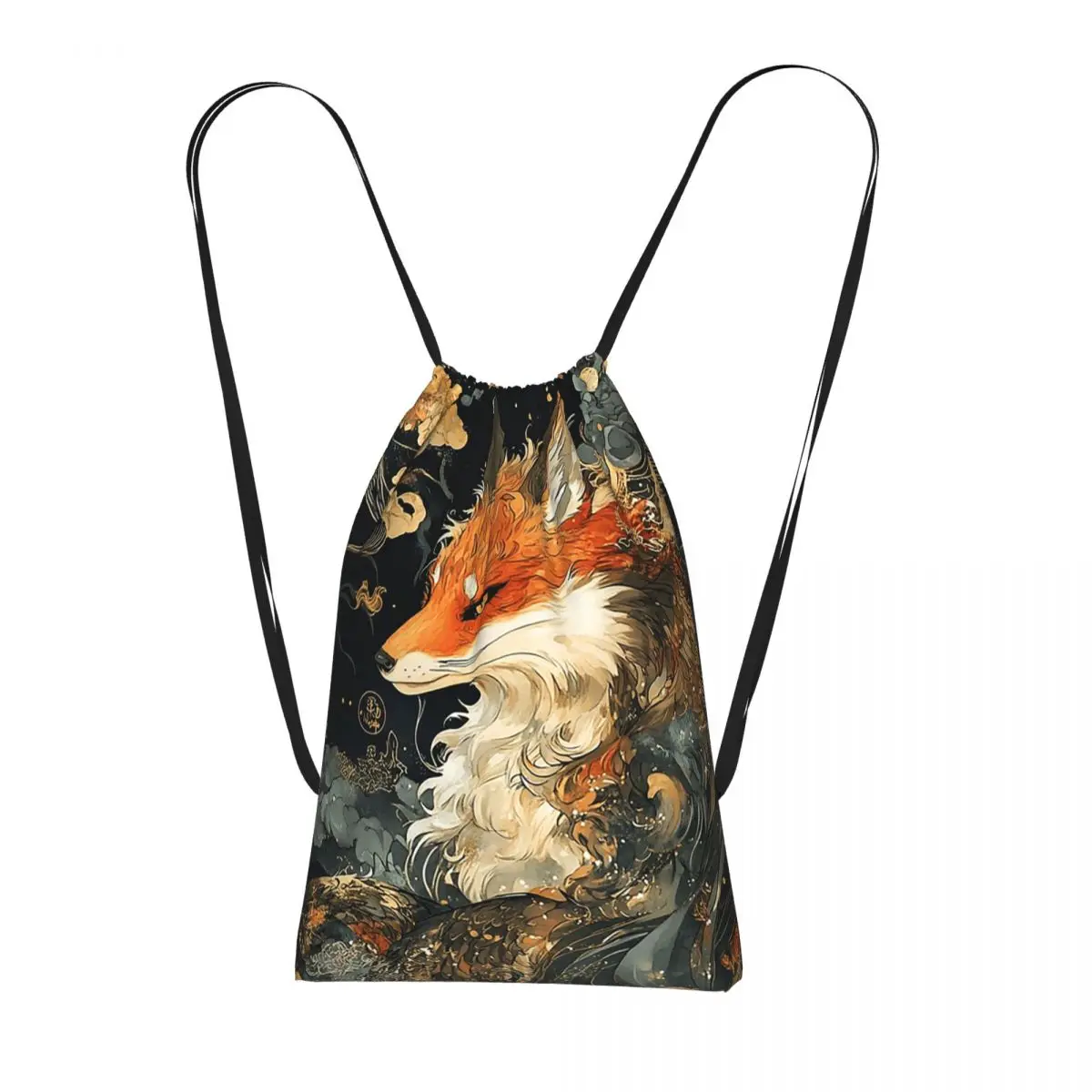 

Таинственные и сказочные рюкзаки Red Fox, многофункциональные сумки на шнурке с карманами для мелочей, сумки для книг для мужчин, женщин, студентов