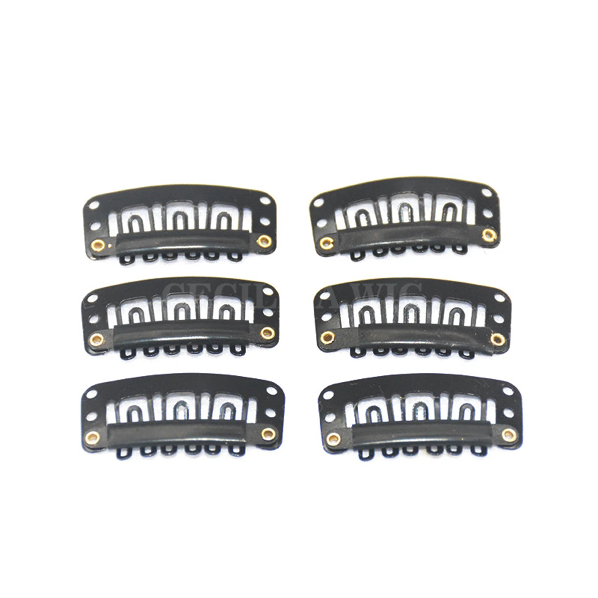 

100pcs U Shape Snap For Extensions Iron Durable Fix Beret Cap Fastening Lightweight No Adjusting Needed Black Professional