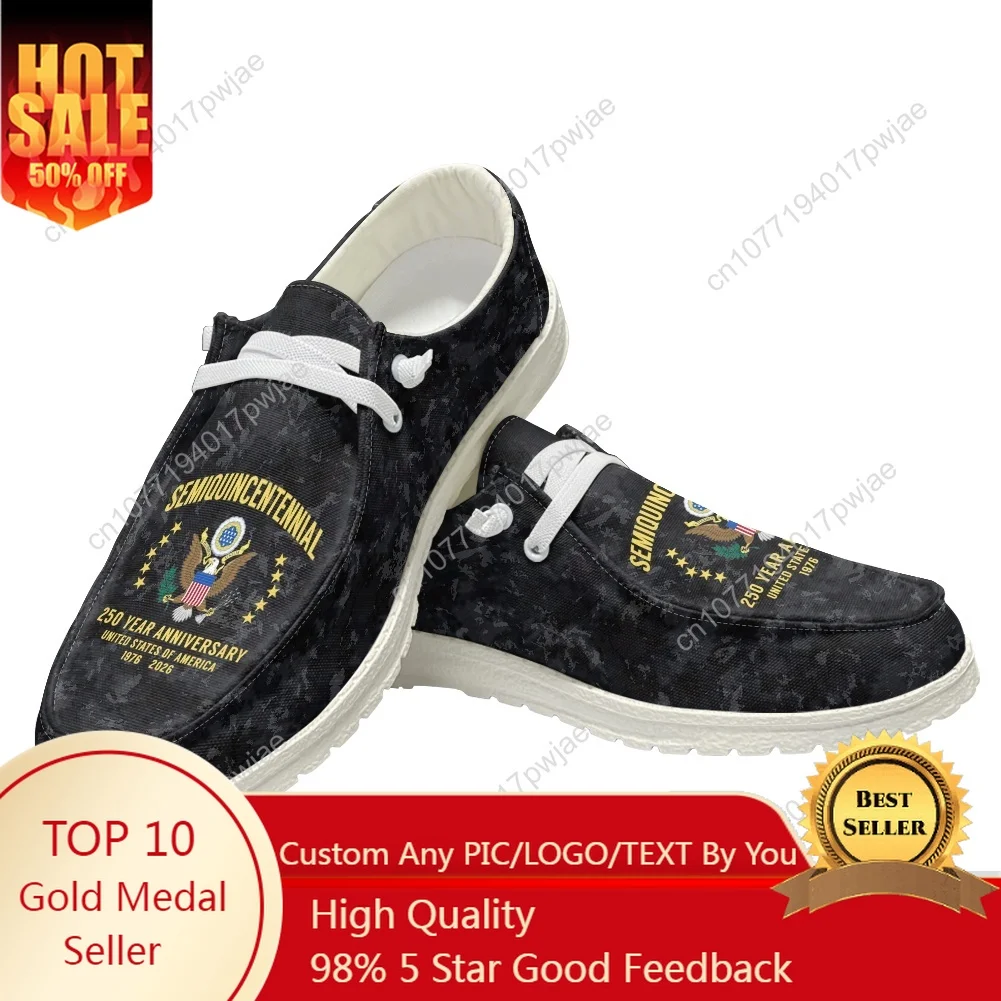 

America 250 Anniversary Casual Shoes Flat Shoe Men Woman Breathable Outdoor Lightweight Footwear Custom Shoe