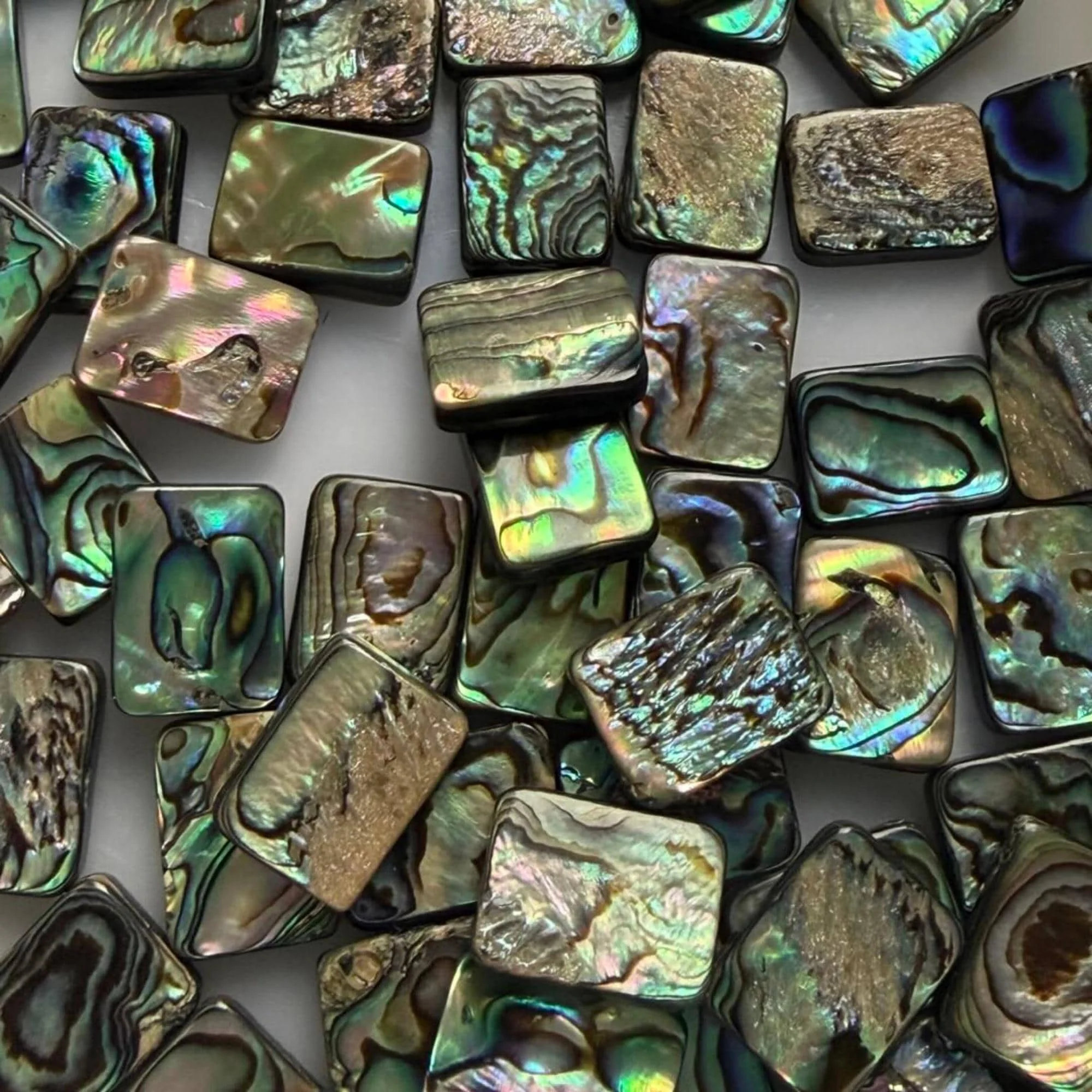 10pcs Colorful abalone shell cubes,Flashy Stone,0.6 in DIY Earring Pendant Craft Supply