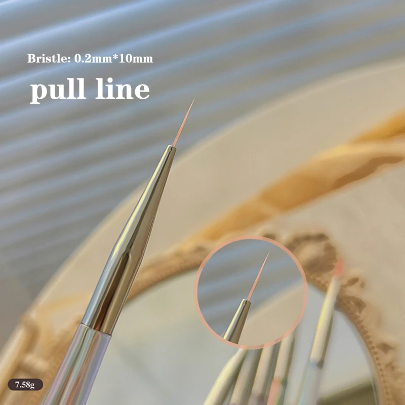 

Design Art Pen Aurora Transparent Brush Painting Brush Uv Gel Extension Drawing Carving Pen Diy Manicure Tool Nail Brush