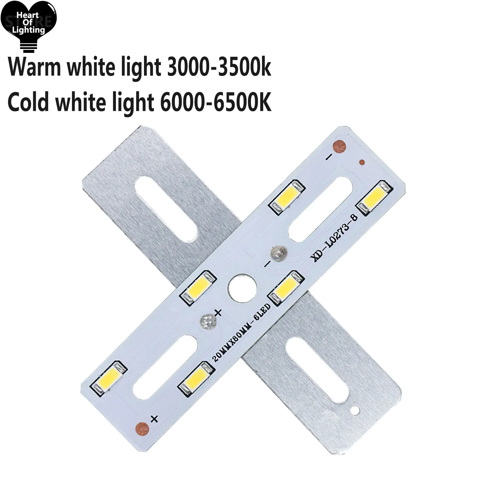 LED lamp bead aluminum SMD5730 3W DC9-9.6V 250mA LED warm light and cool white light, suitable for flashlights, spotlights, pane