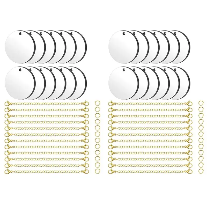 ABRW-72Pcs Charms Accessories For Cup Tumblers With Handle, Personalized Name Plates Handle Decor Set For Tumblers Durable Gold