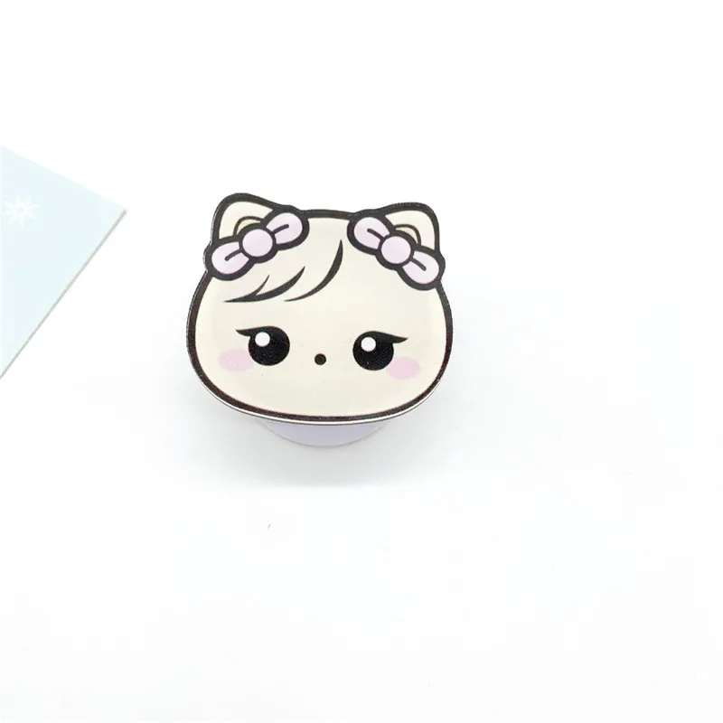 جديد Kpop الكورية الوردي بلدي الحلو منزل جميل الكرتون الاكريليك الهاتف حلقة حامل عرض المشجعين الهدايا جمع