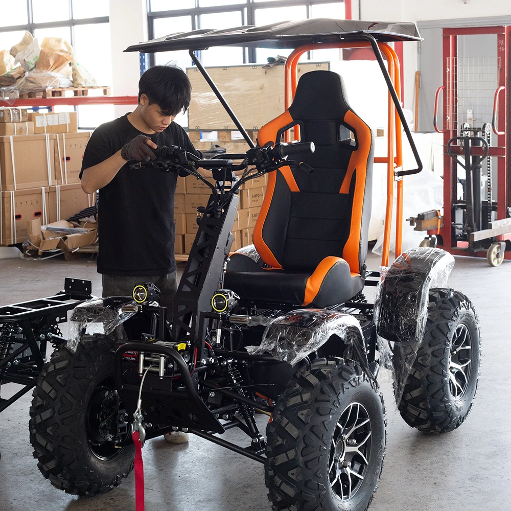Wholesale Supplier Electric ATV Scooter 6000W Off Road Heavy Duty Utility Vehicle 4x4 All Terrain Model