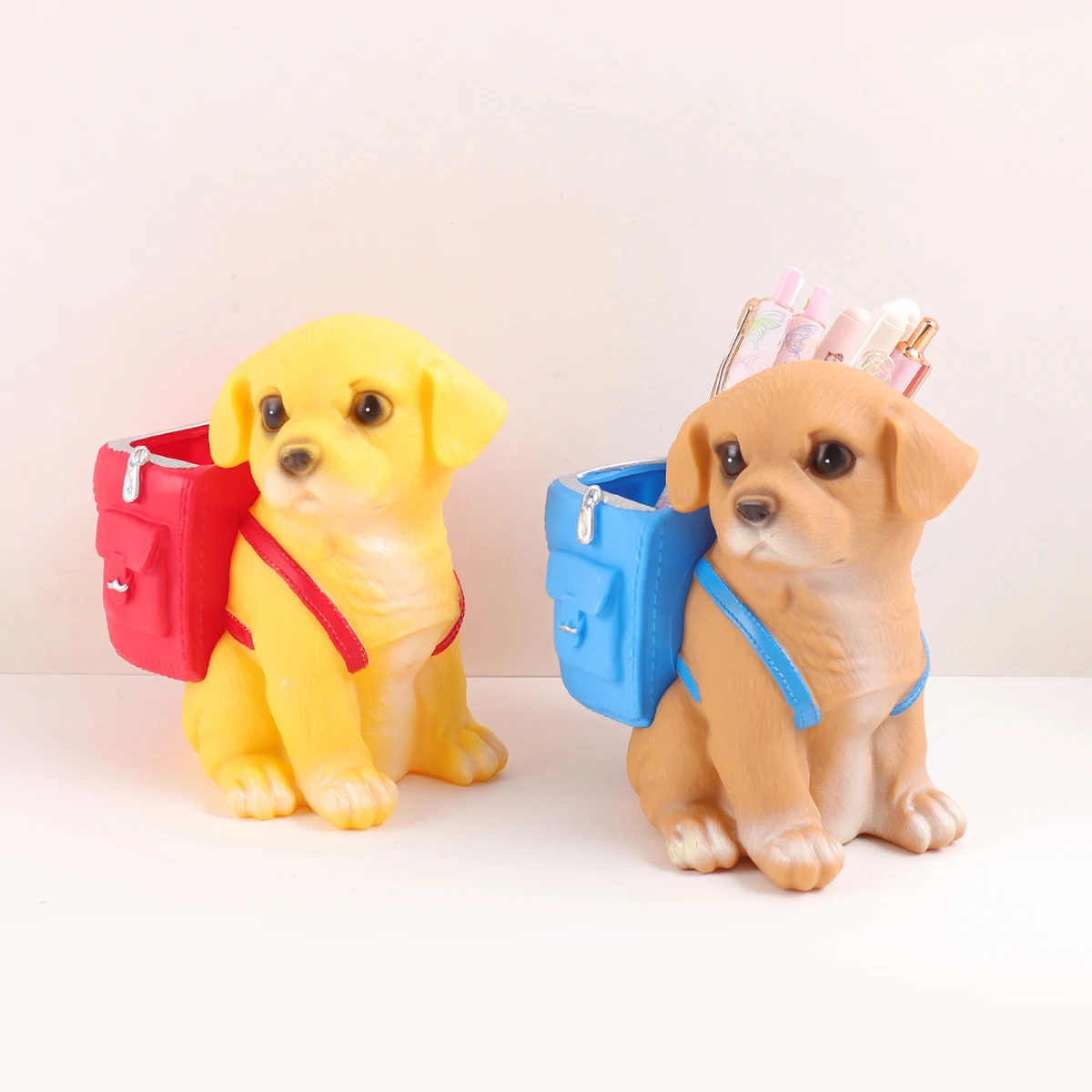 

Держатель для ручек и банка для монет с милыми животными 2 в 1, настольный органайзер для офиса, школы, дома, декора для хранения канцелярских принадлежностей, креативный подарок для детей