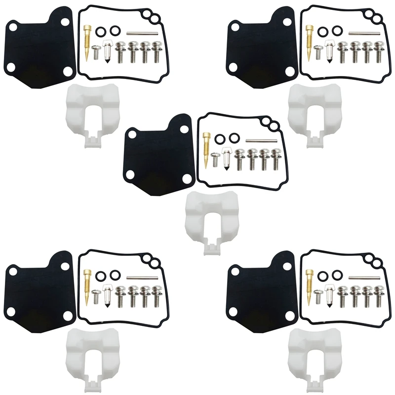 

5X 63V-W0093-00 Boat Motor Carburetor Repair Kit For Yamaha 2-Stroke 9.9HP 15HP Outboard Engine