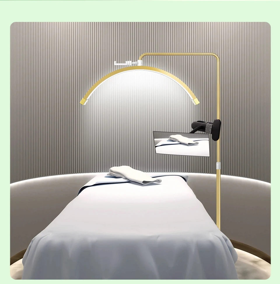 Clip On Schreibtisch Büro Schminkspiegel 360° ° Rotation/HD-Kosmetikspiegel, flexibler Clip-on-Spiegel zum Pfropfen von Wimpernverlängerungen – Detail 7