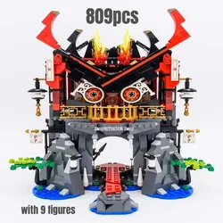 809pcs Temple of Resurrection Building Blocks Model MOC70643 Brick Toys for Children Gift