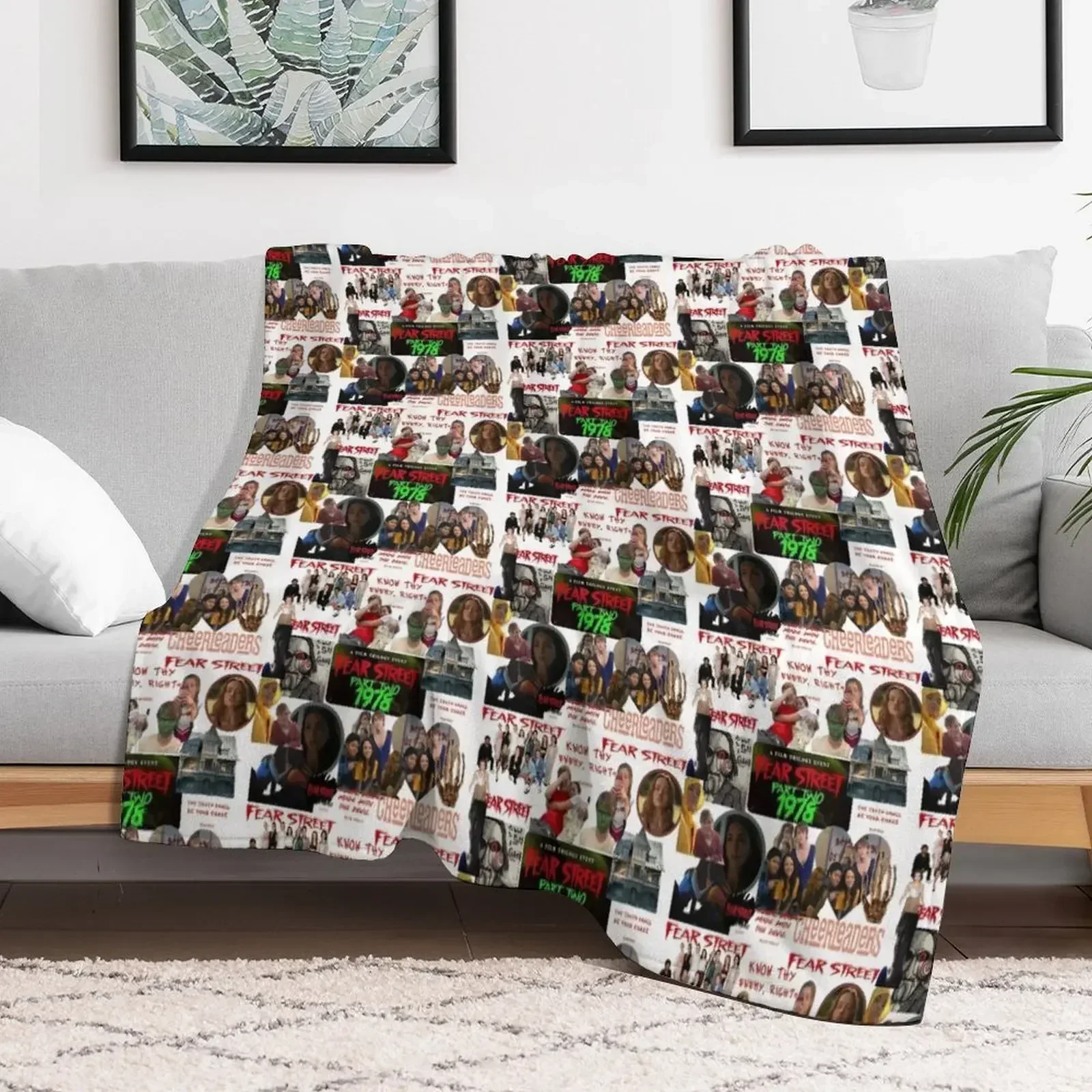 

Fear street Throw Blanket Cute Plaid Flannel Kid'S Decorative Sofas Blankets Bed Fashionable Sofa Quilt Single Blankets
