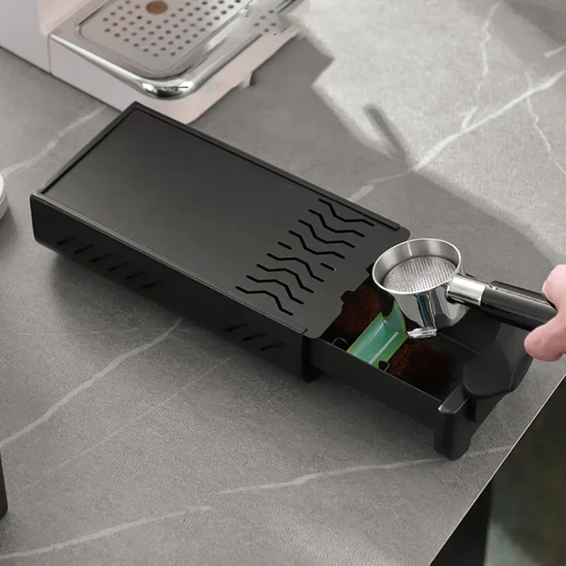 引き出し式コーヒーかす箱 両用コーヒーかすバケツ 長方形コーヒーかす箱 コーヒータンパーベース バリスタアクセサリー