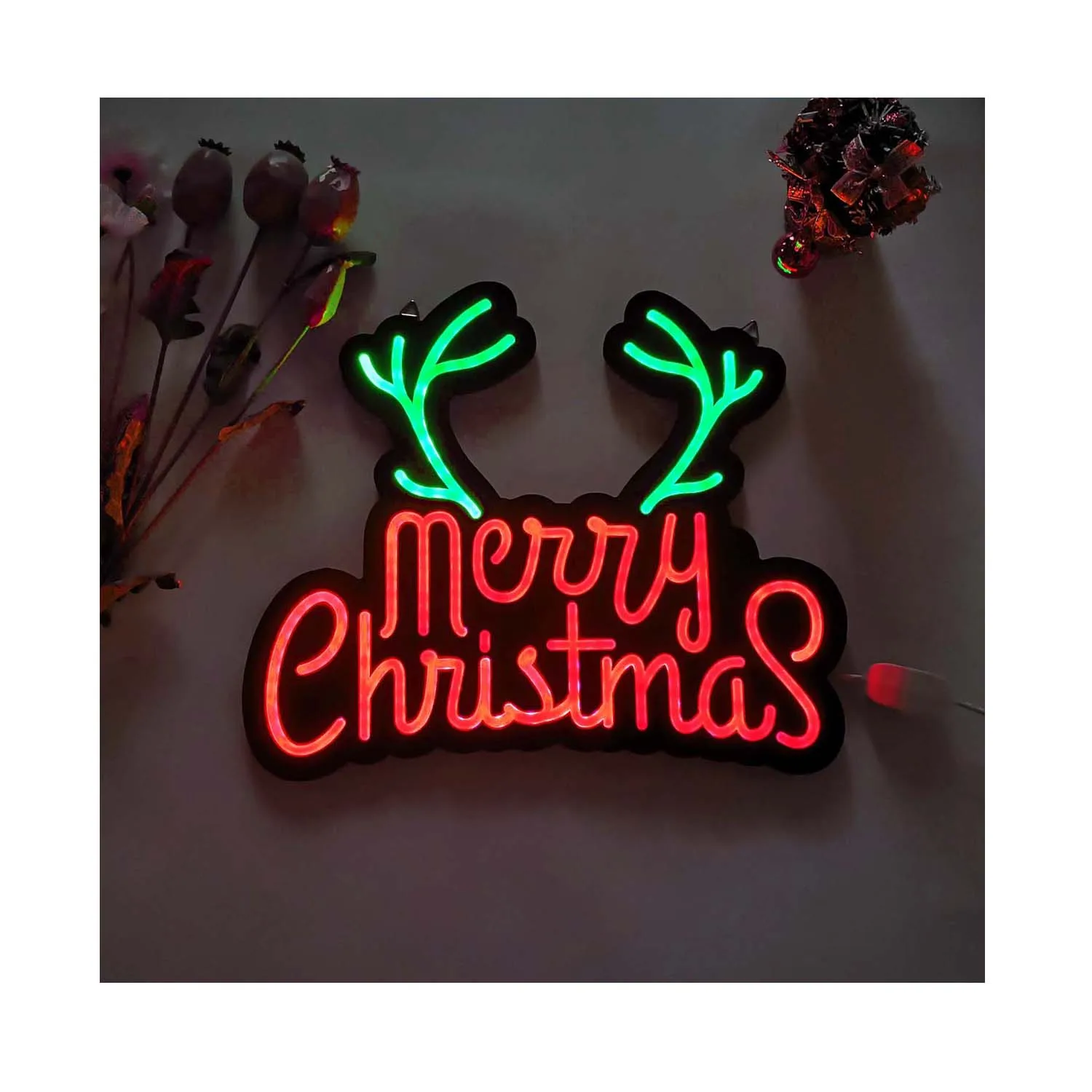 merry christmas ultra thin device Party neon lights, LED suitable for wall decoration, bedroom, living room,festives, event, sup