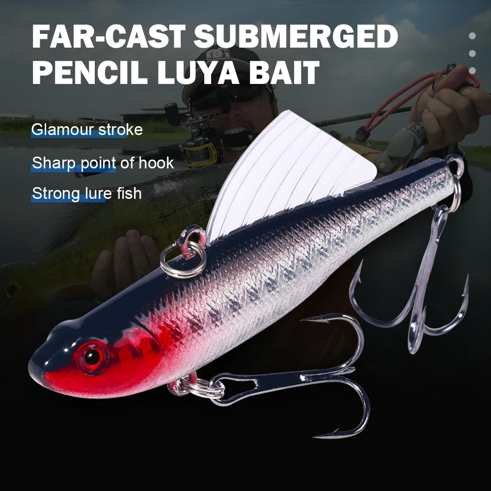 Fishing Hook Treble - 1 adet 6.9cm 15.5g Batan Kanatlı