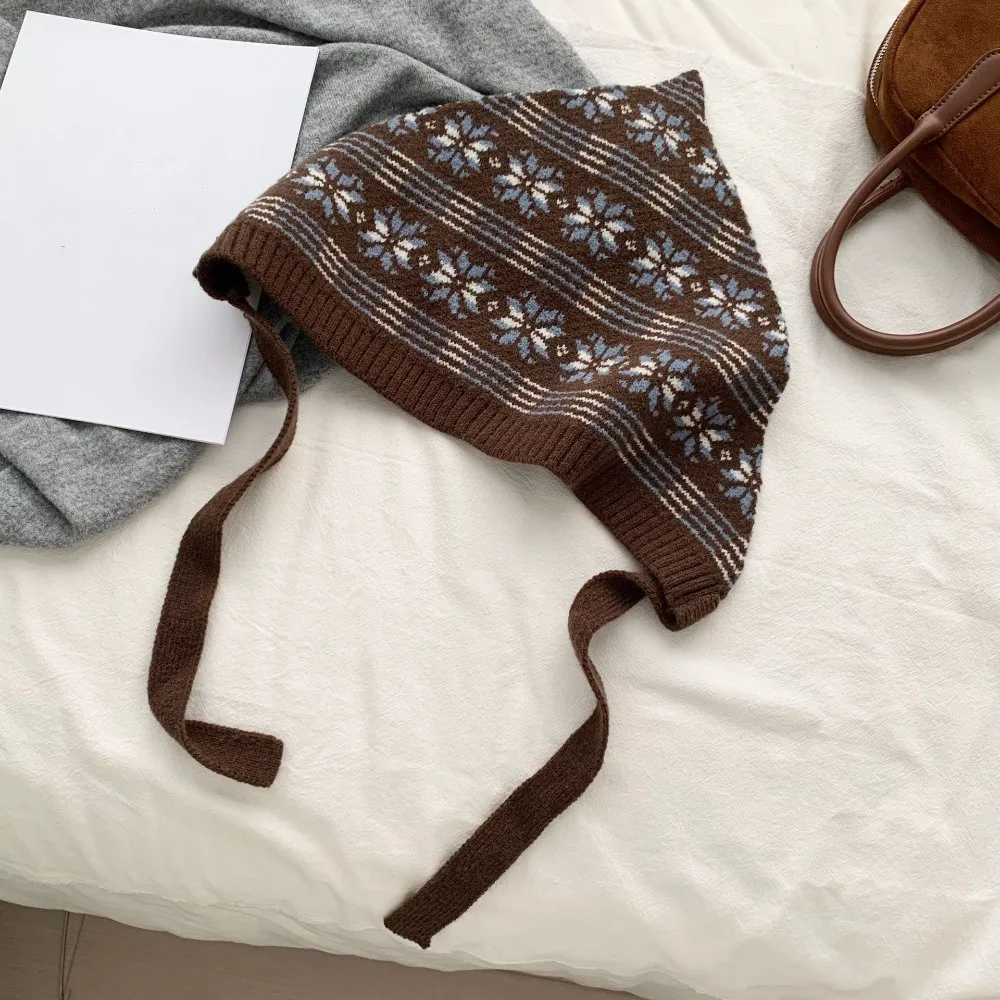 كل مباراة البوهيمي عمامة محبوك مثلث الحجاب الدافئة خمر المئزر التفاف Cummerbund شال وشاح الورك الإناث #1