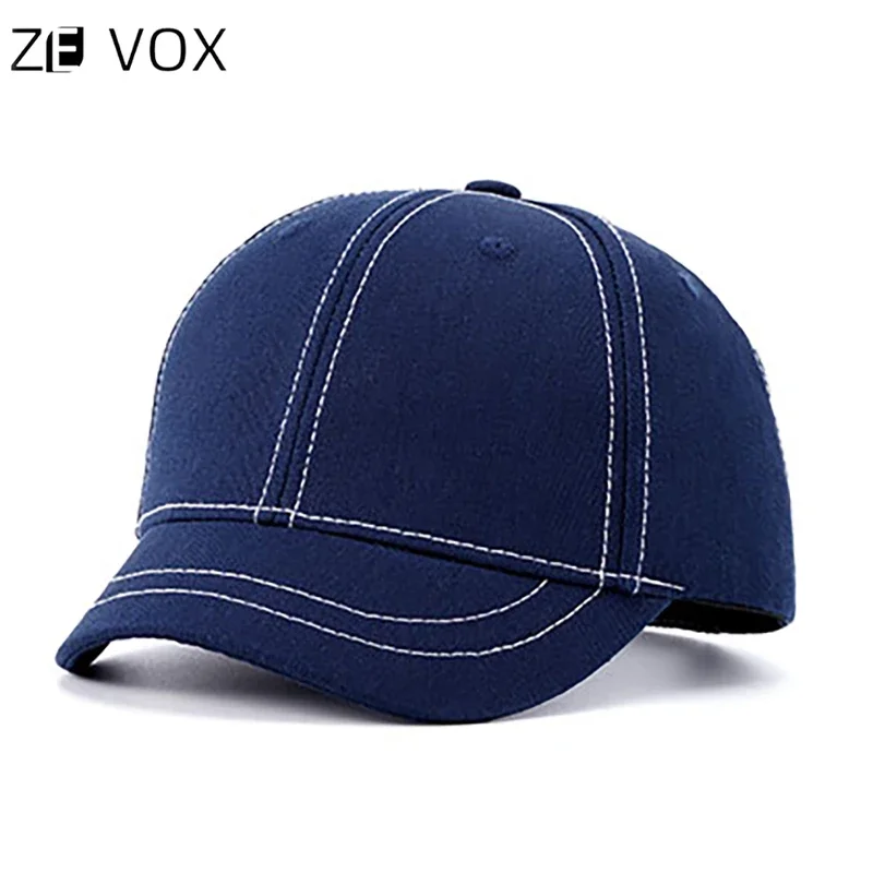 Large Size Baseball Cap for Men and Women, Autumn and winter Sun Hat Short Brim, Elegant Trendy Design in Cotton Material design