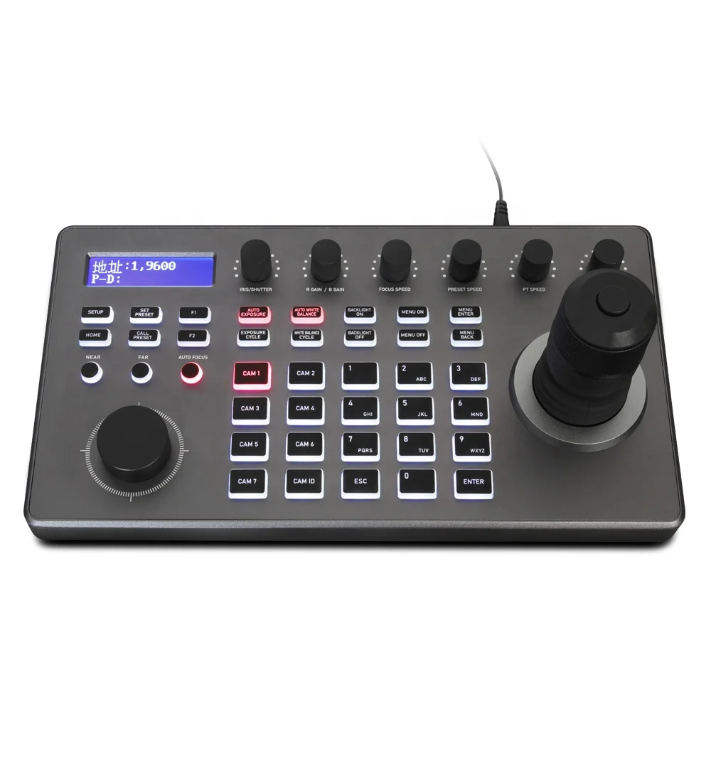 

2026 Video Conference Camera with Silicon Buttons 4K HD Video Cameras Control Panel 4D Joystick PTZ Controller