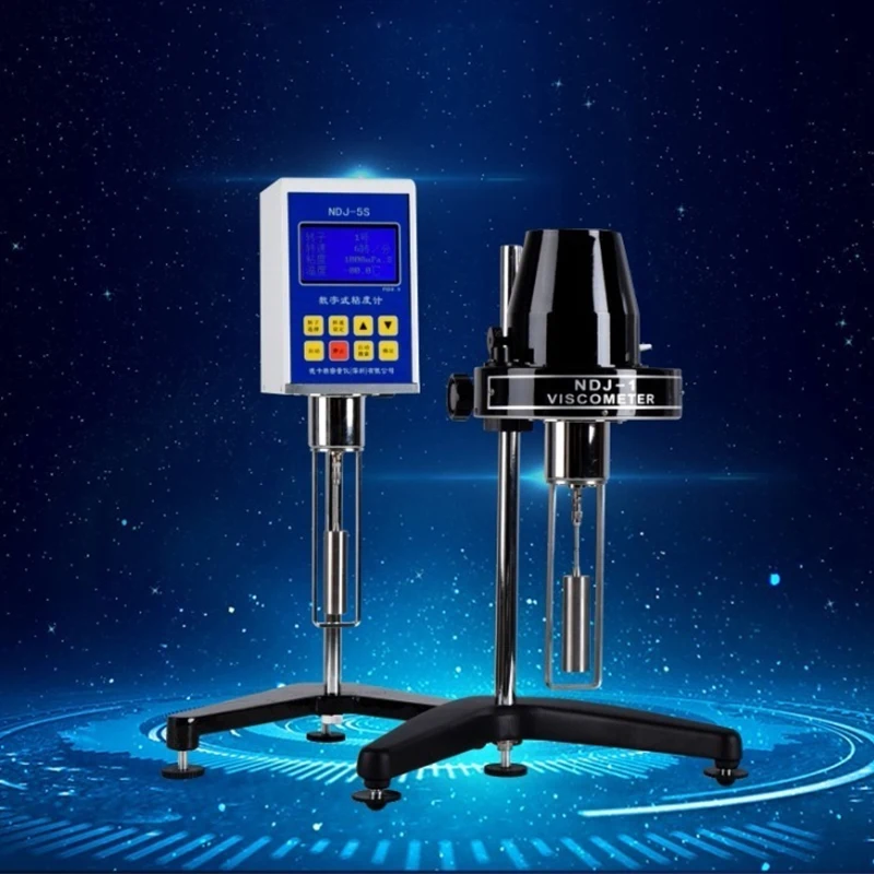 New Digital Rotary Viscometer High Precision Paint Viscosity Meter LCD NDJ-5S/NDJ-8S/NDJ-9S