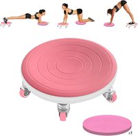 6 Caster Ab Roller, Ab Exercise Equipment with Knee Pads, Ab Roller Wheel for Core Exercise, Abdominal Strength Training for Hom