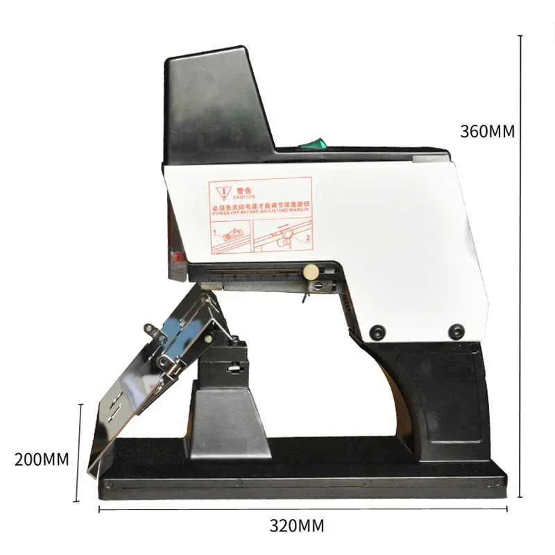ST-1000T Compact Electric Flat & Saddle Stapler for Binding Books, Documents, and Teaching/Research Data