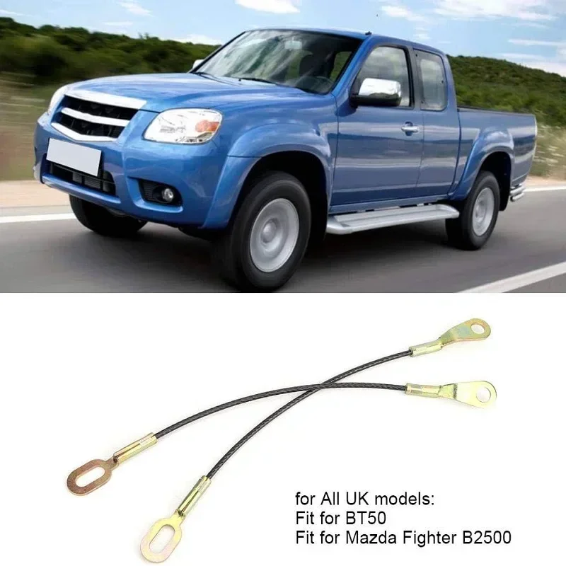 

2pcs For Ford Ranger Thunder Wildcat XLT For Mazda Fighter BT50 B2500 Tailgate Cable Strap Support Pickup Side Boot Accessories