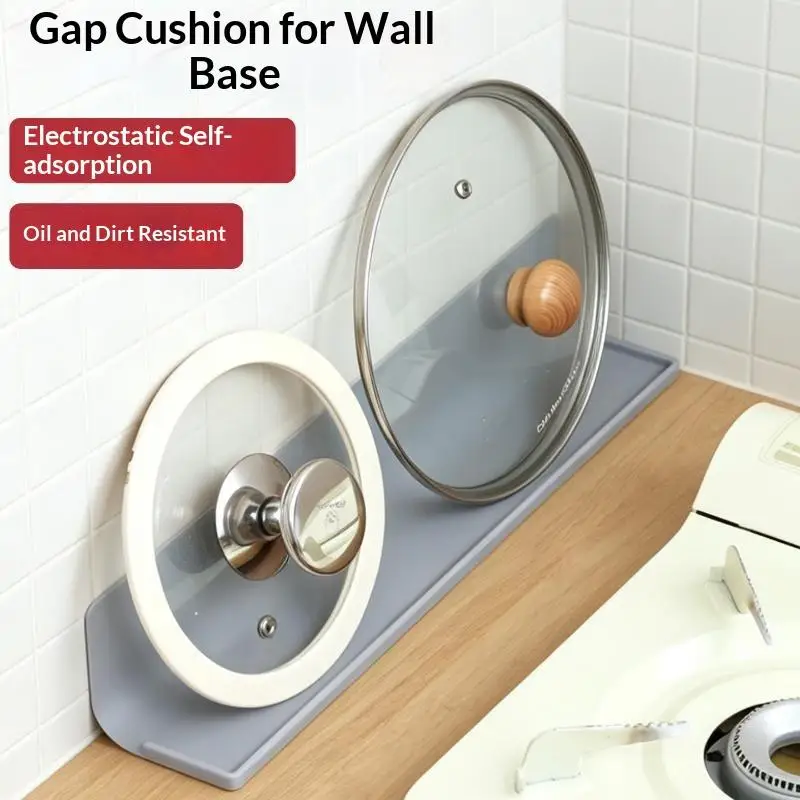 Silicone Drying Mat Kitchen Stovetop Gap Drainer Mat Anti-slip Kitchenware Mat Pot Lid Storage Rack Cooking Utensils Pads