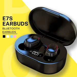 E7S TWS Headphone Nirkabel Bluetooth Earphone Kontrol Headset Olahraga Mikrofon Tahan Air Earphone Musik Berfungsi Di Semua Ponsel Cerdas 8 e7 penjualan terbaik - №
