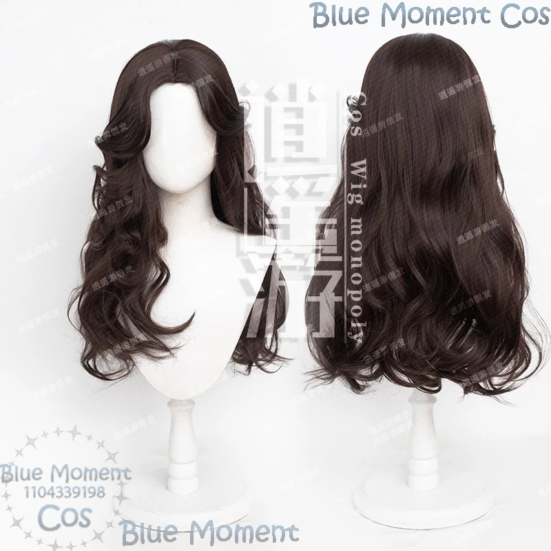 Yennefer of Vengerberg Wild Game Hunt Косплей Опора Женские волосы 70 СМ Коричневый вьющийся парик Звезда Ожерелье Сексуальные женщины Хэллоуин Индивидуальные