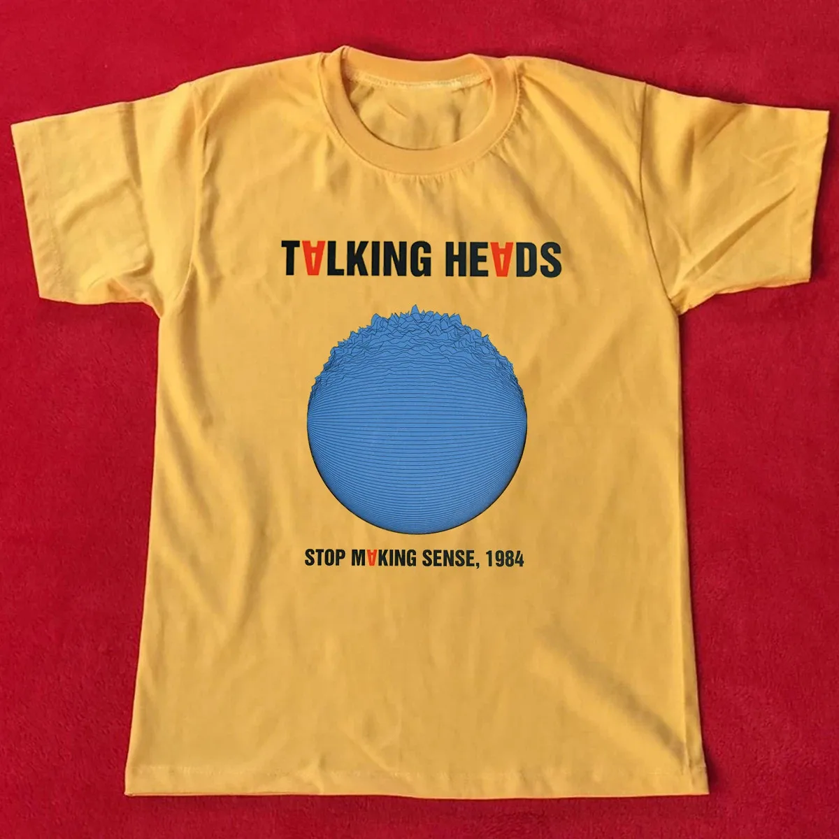 NEW Talking Heads Band Stop Making Sense Cotton Yellow T Shirt S-5XL EN801