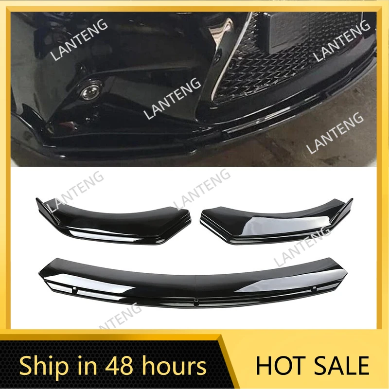 Car Front Bumper Cover Lip Spoiler Splitter Carbon fiber For L-exus RX350 RX350L RX450h Diffuser Guard Trim Body Kit Protector
