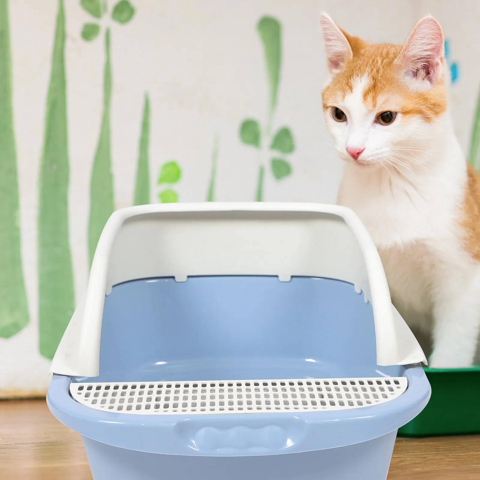 

Kitten Litter Box Low Entry Small Pet Toilet Open Type Cat Litter Box for Kittens Puppy Training Kit Cute Cat Bathroom Solution