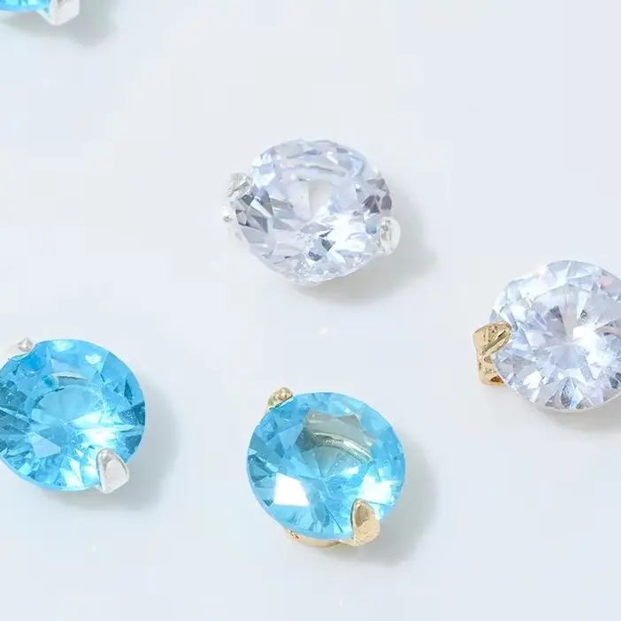 

G909 Mermaid's Tears Necklace Pendant 14K Gold-Plated Zircon Crystal Bead Handmade DIY Jewelry Accessory