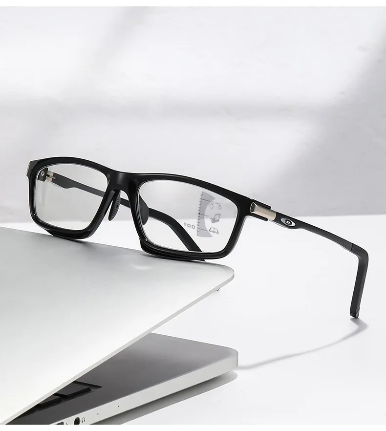 Lichtempfindliche Farbwechsel-Sport-Reise-Multifokusbrille für den Außenbereich mit langem und nahem Dual-Purpose-Lesebrille 81304 – Detail 8