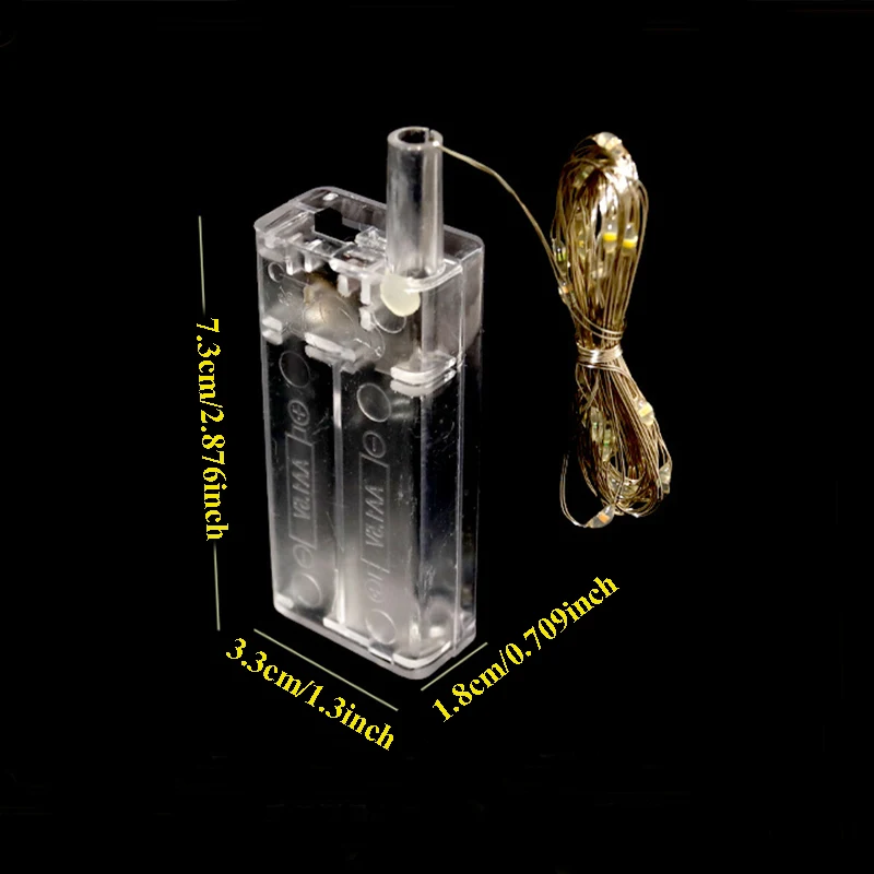 3pcs 3M Copper Wire LED String Lights Battery Powered Fairy LED String Lights for DIY Party Holiday Wedding Christmas Decoration