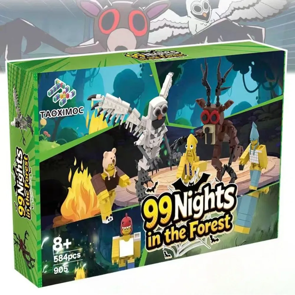 الأصلي 99 ليال في الغابة بنة مجموعة اللعب التجمع نموذج ديكور المنزل جمع الطوب للأطفال هدايا نافيداد