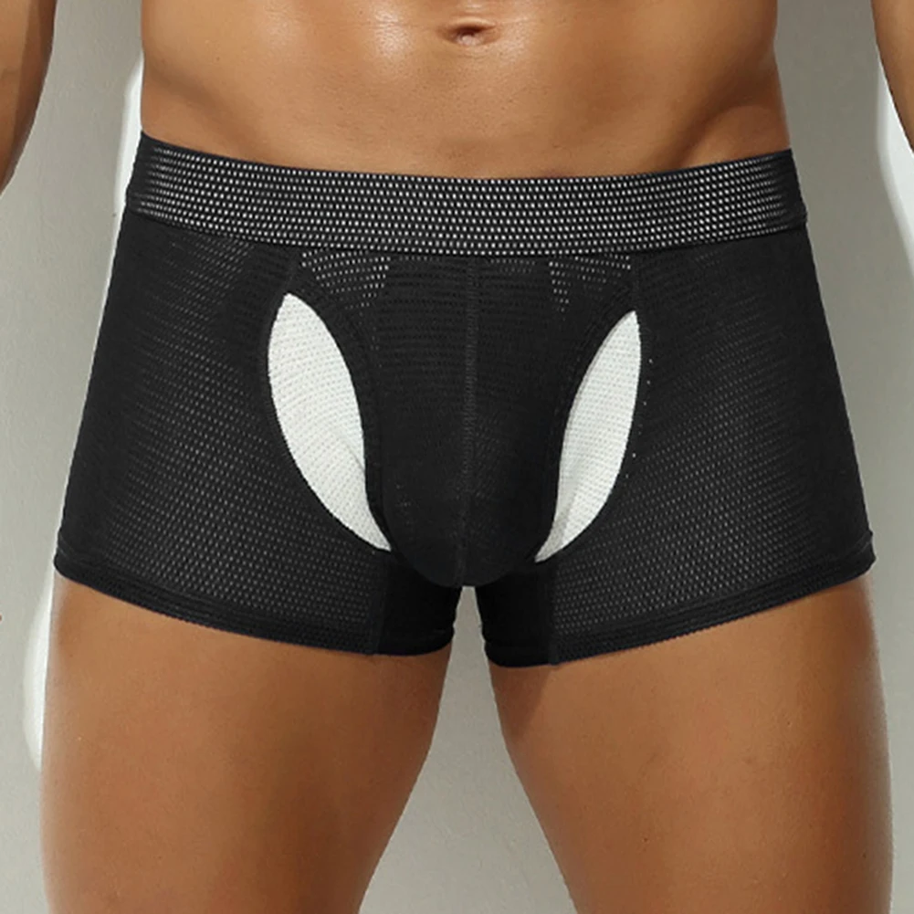 

Comfortable Mesh Underwear For Men Underwear Comfortable Underpants Men Underwear 90 Nylon Material Brand New Condition