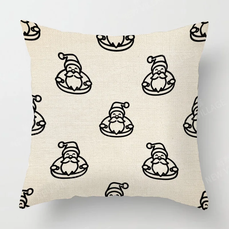 홈 거실 장식 쿠션 투척 베개 커버, 식물 메리 크리스마스 겨울, 40x40cm, 40x40cm, 60x60cm, 45x45cm, 50x50cm