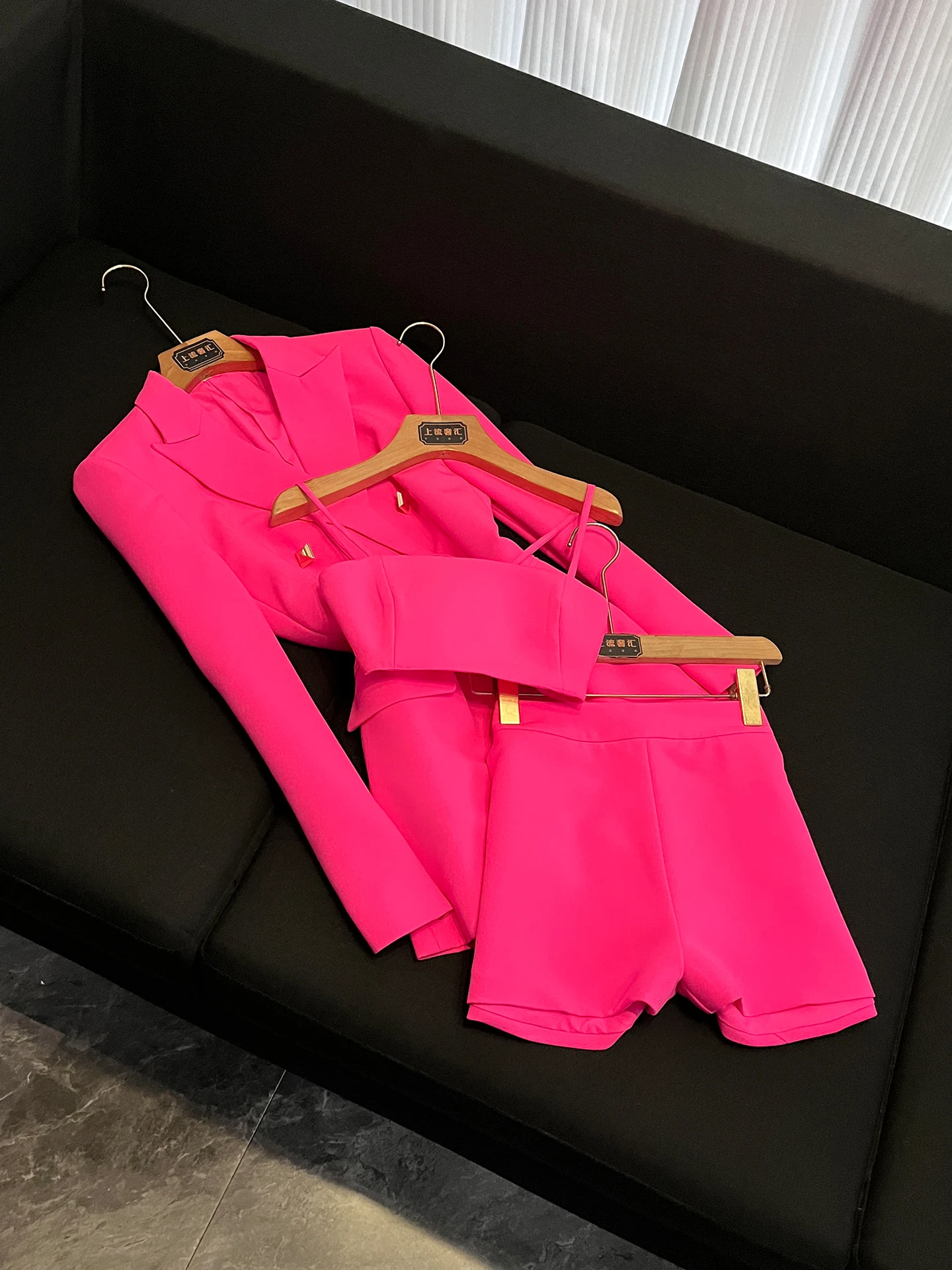 

Fashion Slimming Slim Red Three-Piece Set Women's Spring Collection 2026 New Style D20020 Ladies' Ensemble Casual Wear