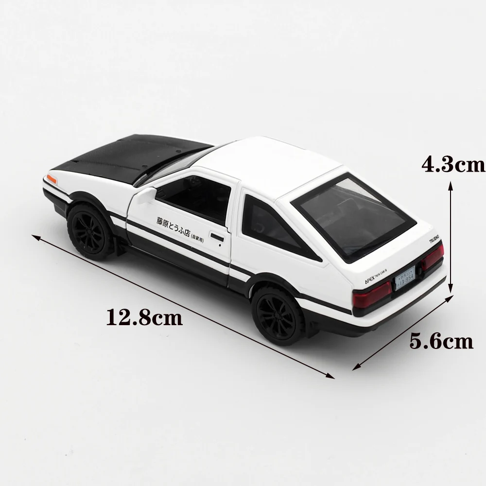 1:36 Initial D AE86 Alloy Car Models Toys Metal Diecast Initial D Exquisite Workmanship Car With Pull Back Toys For Kids Gifts