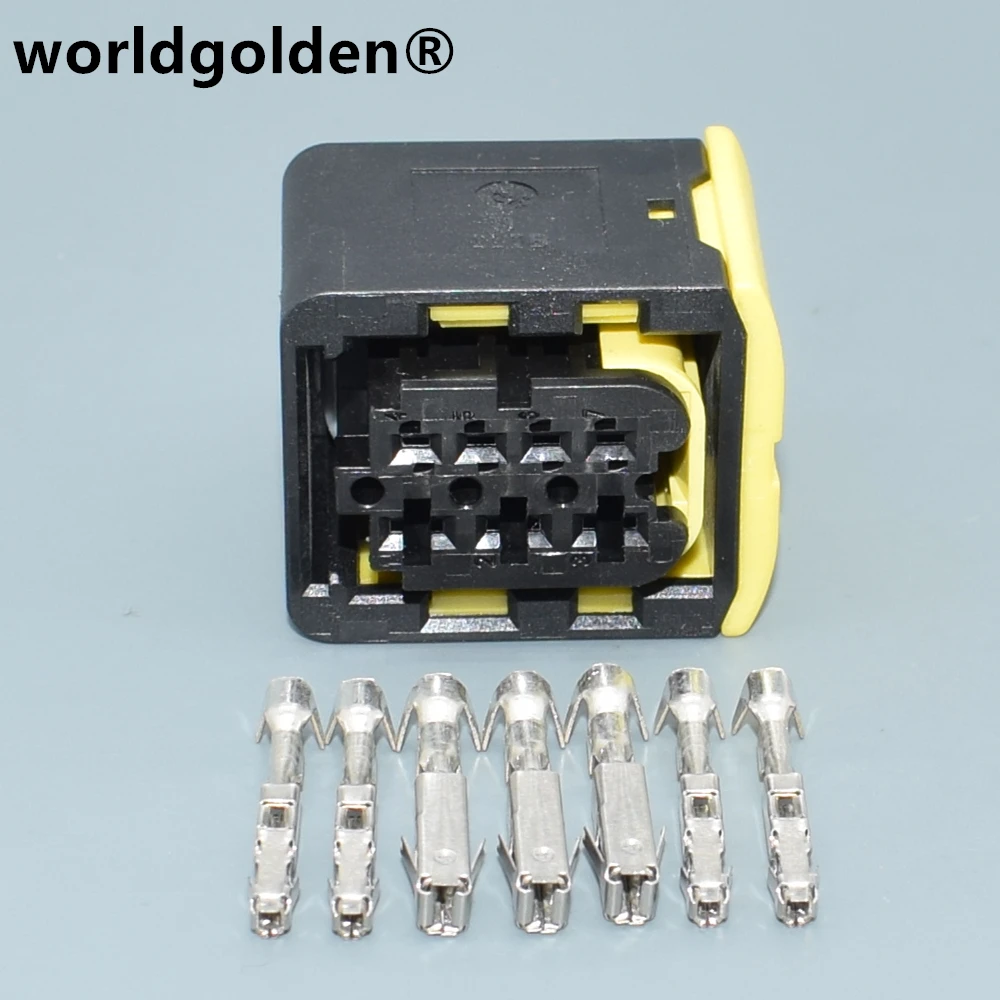 

worldgolden 7pin Auto plastic houing plug 1418480-1 wiring cable electricunsealed plug connector 1-1418480-1