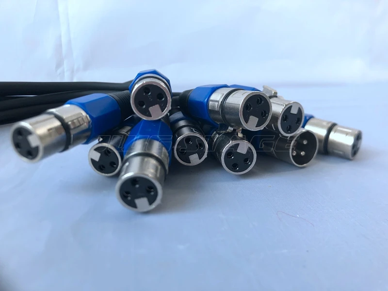 3-Pin Connector Signaal Dmx Kabel (1M-50M) DMX512 Podium Verlichting Signaal Kabel Led Par Licht Moving Head Licht Customization