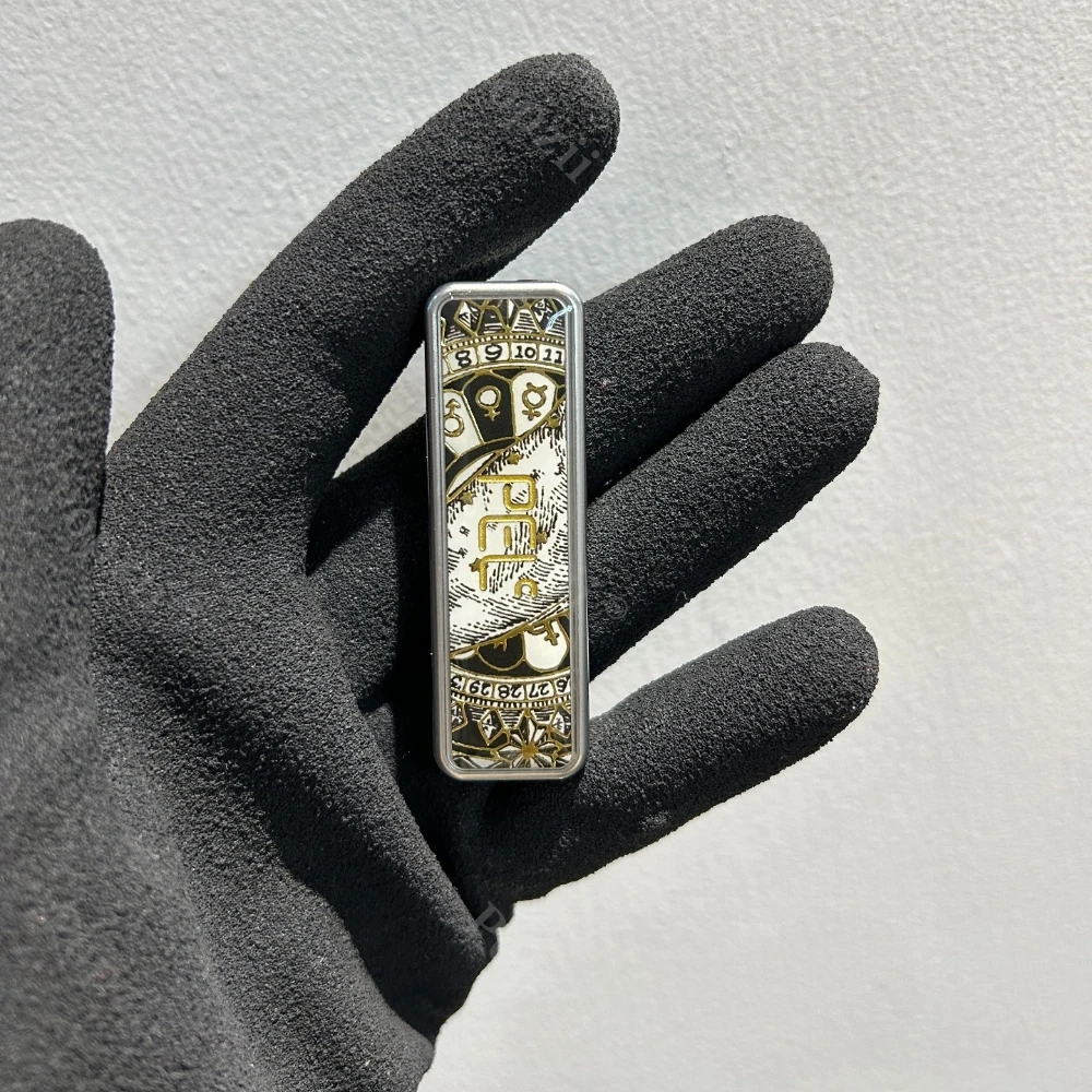 Pel EDC Tita الفولاذ المقاوم للصدأ طلاء مضيء المغناطيس الميكانيكي تململ المنزلق الألعاب الحسية طرق متعددة للعب ألعاب التململ #3