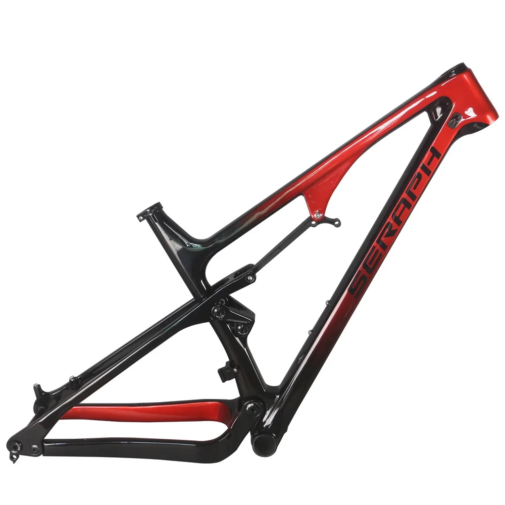 Full Suspension MTB carbon frame XC mountain carbon framset BB92 seraph FM038 bike frame